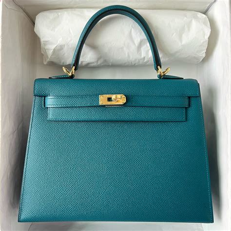 hermes epsom kelly sellier 25 vert bosphore|Hermes kelly 25cm bag.